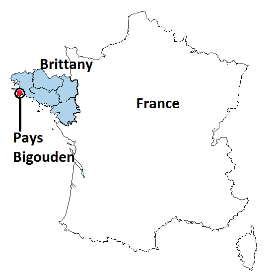Location of Pays Bigouden