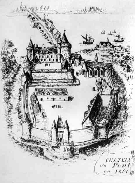 Castle in about 1400